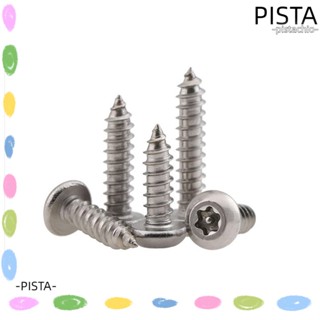 PISTA สกรูสเตนเลส หัวกลม เพื่อความปลอดภัย สําหรับแทมเปอร์ 50 ชิ้น