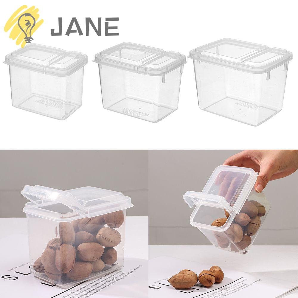 Jane กล่องเบนโตะ พลาสติก กลางแจ้ง เด็ก โรงเรียน อาหารเย็น ฝาพับ ภาชนะจัดเก็บ