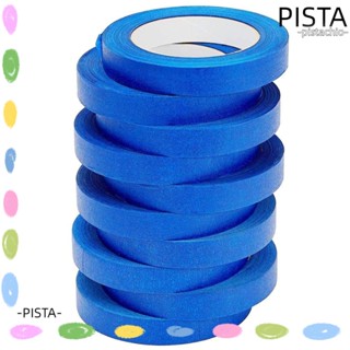 Pista เทปกระดาษกาว สีฟ้า 1 นิ้ว x 55 หลา 10 แพ็ก