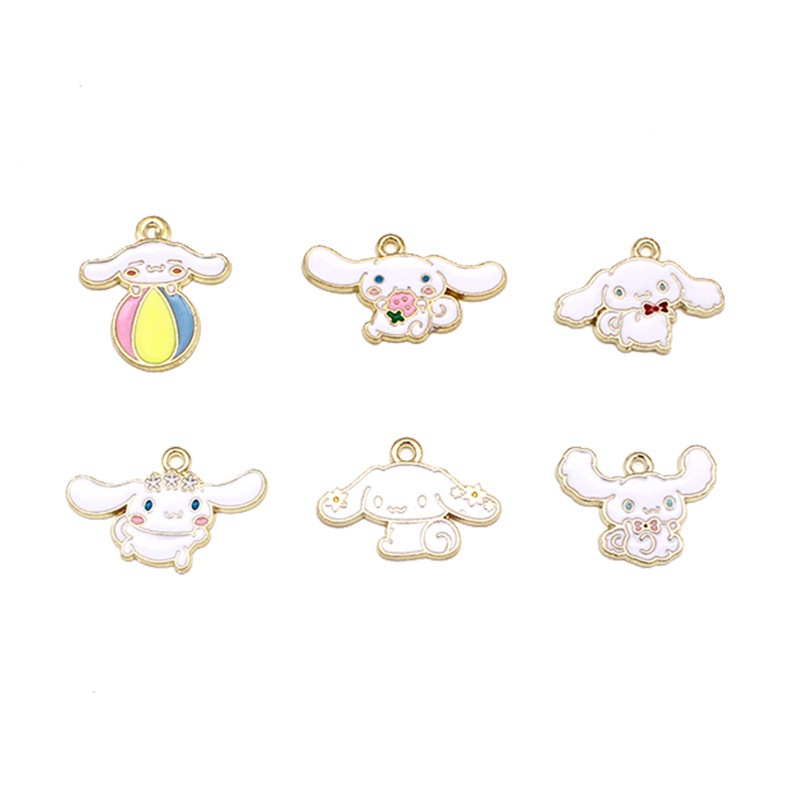 2 ชิ้น/ล็อต Mini Big หูสุนัข Cinnamoroll โลหะผสมเคลือบจี้ DIY เครื่องประดับอุปกรณ์เสริม Charms สําหรับผู้หญิง, Key Chain/ต่างหู/สร้อยคอจี้ Handmade DIY เครื่องประดับ—070 ราคา ถูกที่สุด ดีลบีเคเค แกลเลอรีภาพที่ 4