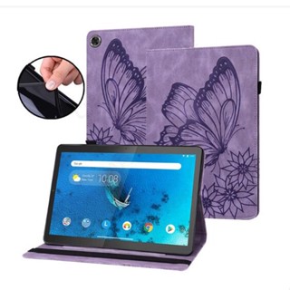 เคสแท็บเล็ต แบบฝาพับ ลายนูน รูปผีเสื้อ 3D สําหรับ Lenovo Tab M8 4th Gen TB300FU TB300XU M8 Gen 4 Gen4