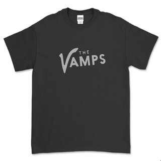 อ่อนนุ่ม 6 เสื้อยืดแขนสั้น พิมพ์ลายโลโก้ The VAMPS