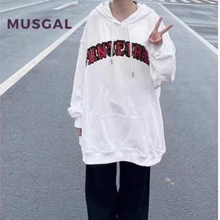 Musgal ใหม่ เสื้อฮู้ดดี้ คอกลม ทรงสลิมฟิต เซ็กซี่ แฟชั่นสําหรับผู้หญิง 2023