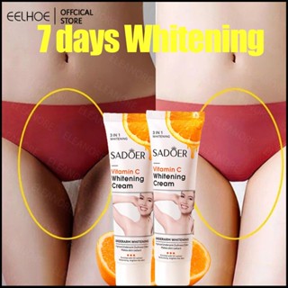 Sadoer Vitamin C Underarm Whitening Cream Moisturizing Bleaching Ointment Remove Melanin Fade Dark Spots Nousishing Private Parts Knee Lotion Underarm Whitening Cream -eelhoe