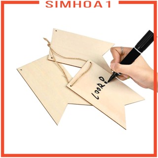 [Simhoa1] แบนเนอร์ไม้เปล่า แบบไม่สําเร็จรูป DIY สําหรับงานแต่งงาน บ้าน 24 ชิ้น