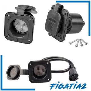 [Figatia2] อะไหล่ซ็อกเก็ตปลั๊กไฟ RV 125V 15A 18 นิ้ว แบบเปลี่ยน สําหรับในร่ม กลางแจ้ง