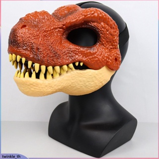 2023 Halloween Bloody Animal Mask จำลองน่ากลัว Tyrannosaurus Rex Dinosaur Mask งูอ้าปาก (twinkle.th)