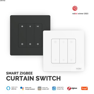 [พร้อมส่ง] Zigbee Graffiti Intelligent Curtain Switch App Remote Control Timing Button Curtain Panel