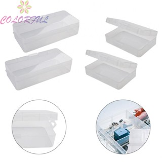 【COLORFUL】Tool Organizer 2pcs Accessories PVC Rectangle Single Layer Transparent