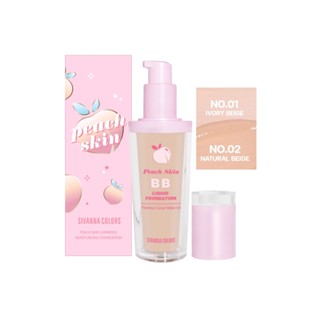 SIVANNA PEACH SKIN LUMINOUS MOISTURIZING FOUNDATION (HF5097) : ซิวานน่า พีช สกิน รองพื้น เนื้อลิควิด x 1 ชิ้น abcmall