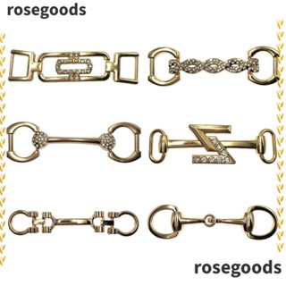 Rosegoods1 หัวเข็มขัดโลหะ อุปกรณ์เสริม สําหรับรองเท้า