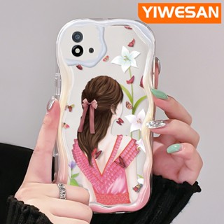 เคสโทรศัพท์มือถือ ซิลิกาใส กันกระแทก ลายผีเสื้อ เด็กผู้หญิง สําหรับ Realme C20 C20A C11 2021 C11 2020 Narzo 50i