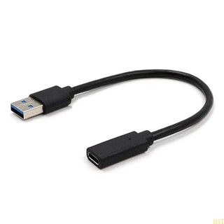 Hat สายชาร์จ USB เป็น Type C ชาร์จเร็ว สําหรับโทรศัพท์มือถือ USB C Type-C