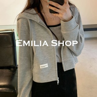 EMILIA SHOP  เสื้อผ้าผู้ญิง แขนยาว เสื้อฮู้ด  Beautiful สวยงาม ทันสมัย Comfortable A28J153 36Z230909