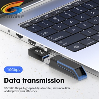 [Qcutable.th] อะแดปเตอร์แปลง OTG 10Gbps USB 3A U Type USB3.0 สําหรับ Macbook Power Bank