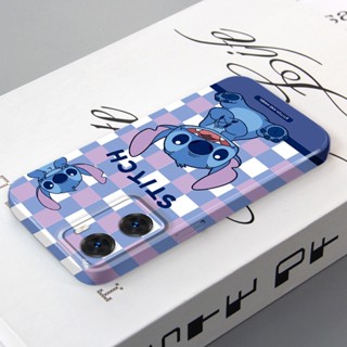 เคสโทรศัพท์มือถือ PC แข็ง ปิดด้านหลัง ลาย Stitch สไตล์เกาหลี สําหรับ Oppo A57 2022 4G A77s A77 A17 F11 A9 A5 A11 A55 A56 A92S Reno4 Z A93