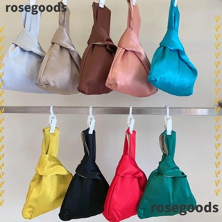 Rosegoods1 กระเป๋าถือ ทรงโท้ท ผูกปม ใช้ซ้ําได้ สําหรับผู้หญิง