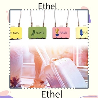 Ethel1 กุญแจล็อคตู้ หอพัก แบบใส่รหัสผ่าน 3 หลัก โลหะผสมสังกะสี กันขโมย แบบพกพา