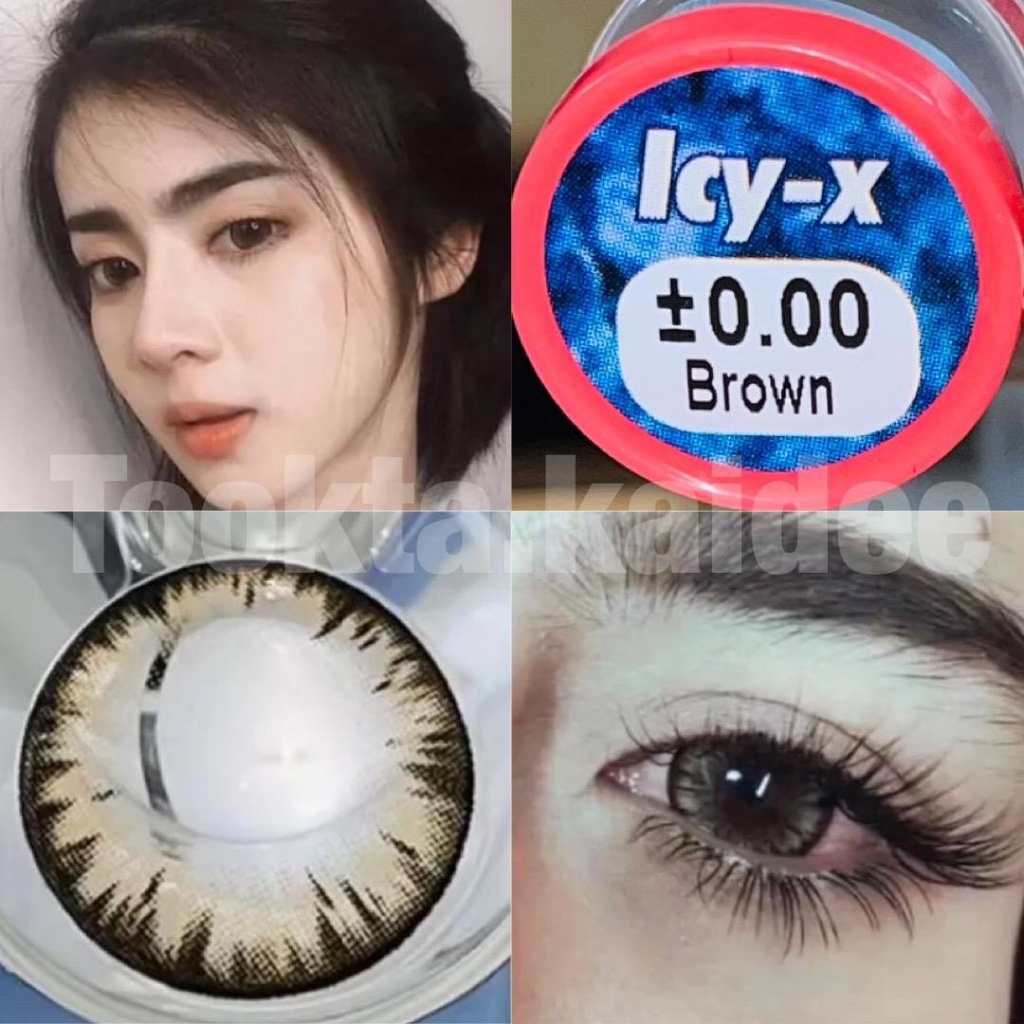 (ตาโต) คอนแทคเลนส์ไฮโดรเจลค่าน้ำ55% Icy-x