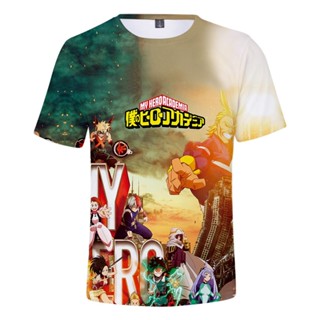 เสื้อยืด พิมพ์ลายการ์ตูนอนิเมะ Boku No Hero Academia My Hero Academia