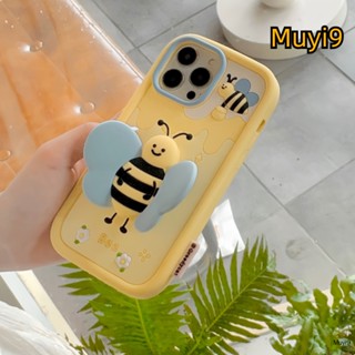 เคสโทรศัพท์มือถือนิ่ม กันตก ลายการ์ตูนผึ้งน่ารัก สร้างสรรค์ สําหรับ IPhone14ProMax 13ProMax 12Pro MAX i11 14 13Pro