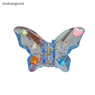 Shakangcool กิ๊บติดผม รูปผีเสื้อ สีโปร่งใส สไตล์วินเทจ แฟชั่นแฟรี่ สําหรับผู้หญิง