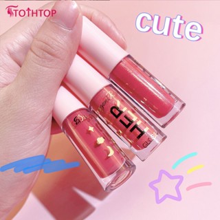 Mirror Lip Glaze White And Easy To Colour Waterproof Lipstick Water Glass Lip Gloss Mist Matte Lightweight Soft Lip Mud Lip Tint Mousse &amp; Smooth Lipclay Lipcream Lipstick Make Up [TOP]