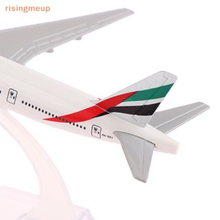 [risingmeup] โมเดลเครื่องบินโลหะ 1:400 Replica Emirates Airlines 777 ของเล่น สําหรับเด็กผู้ชาย