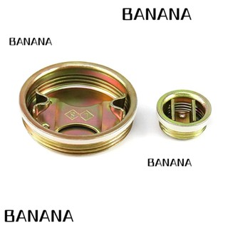 Banana1 ฝาครอบดรัมหน้าแปลน โลหะ เหล็ก สีทอง ขนาดกะทัดรัด 2 นิ้ว และ 3/4 นิ้ว 10 ชิ้น