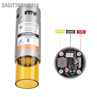 Sagittarius314 450nm โมดูลเลเซอร์บีบอัดจุดโฟกัสคงที่หัวเลเซอร์สำหรับเครื่องตัด CNC 12V 2.5W