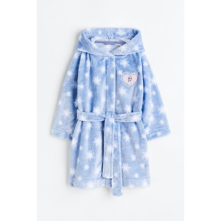 H&amp;M ชุดเดรสคลุมทำจากผ้าฟลีซ Girl Fleece dressing gown 0428351_1