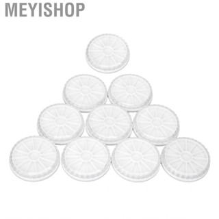 Meyishop 10pcs Nail Art Storage Box Multipurpose Round Jewelry Bead For