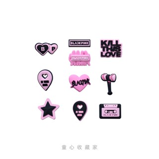 Blackpink crocs charm pin clog jibbitz ชุดสติกเกอร์ crocs น่ารัก DIY อุปกรณ์เสริม