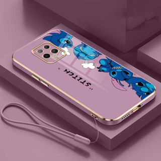 เคสโทรศัพท์มือถือ ขอบยางชุบ ป้องกันเต็มเลนส์ ลาย Stitch สําหรับ Xiaomi Redmi Note 9S 8 7 Xiaomi Redmi 9A 8A 9C 9 8