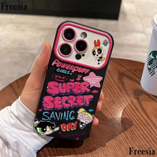 เคสโทรศัพท์มือถือ ซิลิโคนนิ่ม ลาย Powerpuff Girls สําหรับ Iphone 14promax 13pro 12 11 7p YJCI