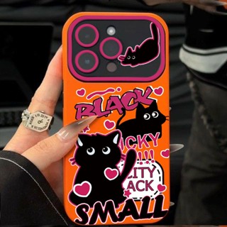 เคสโทรศัพท์มือถือ ซิลิโคนนิ่ม ลายแมวเผ็ดหวาน สําหรับ Iphone 14promax 13pro 12 11 7p S3ME