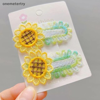 Onem ยางรัดผม ผ้าวูลถักโครเชต์ ลายดอกทานตะวัน เป็ด สําหรับเด็ก