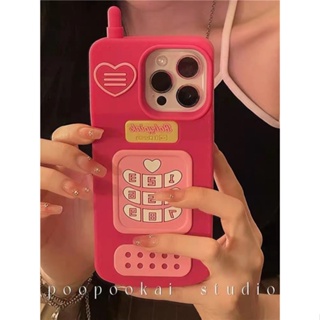 เคสโทรศัพท์มือถือ กันตก ป้องกัน ลายดอกกุหลาบ สีแดง สไตล์เกาหลี สําหรับ Apple Iphone 14promax 13 11 14pro 13pro 14