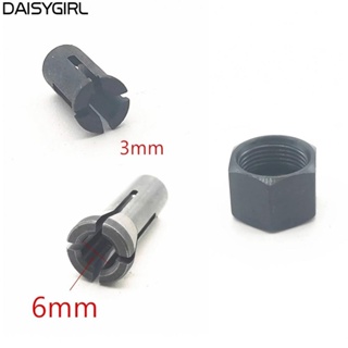 【DAISYG】Collet Chuck 1pcs 3mm/6mm 763627-4 Black GD0601 GD0603 Metal Practical