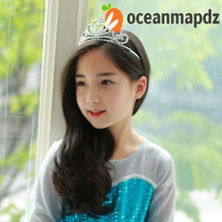 Oceanmapdz มงกุฎวันเกิด พร้อมหวีโลหะผสม หัวใจ ประดับเพชรเทียม มงกุฎ กันลื่น แวววาว ทอง หรูหรา เครื่องประดับ ที่คาดผม