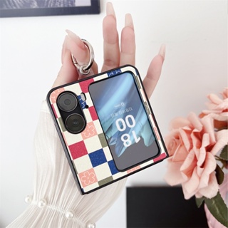 เคสโทรศัพท์มือถือหนัง PU ฝาพับ กันกระแทก พร้อมแหวนขาตั้ง หรูหรา สําหรับ OPPO Find N2 Find N2Flip