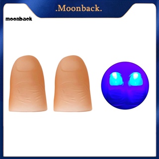 &lt;moonback&gt; โคมไฟนิ้วหัวแม่มือ ทนทาน สําหรับปาร์ตี้ 2 ชิ้น