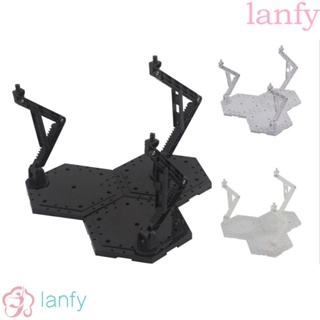 Lanfy ฐานวางฟิกเกอร์หุ่นยนต์ พลาสติก 5 สี 3 in 1 สําหรับตกแต่ง