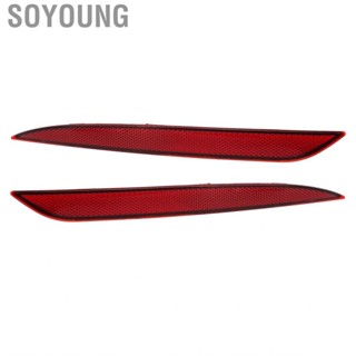 Soyoung 1Pc Rear Bumper Reflector Strip Red Lens Car Tail Light Replacement for Tesla Model Y 2020 2021 2022 2023 1495818-00-C