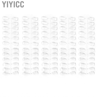 Yiyicc 120 Pcs Clear Nail Swatches Sticks Polish Training Practicing Color