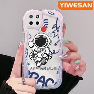 เคสโทรศัพท์มือถือแบบนิ่ม ใส กันกระแทก ลายนักบินอวกาศ สําหรับ Realme C12 C15 C21 C25 C25s Narzo 20 Narzo 30A Narzo 50A