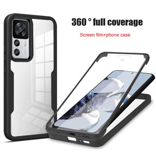 360 ° All Inclusive For Xiaomi POCO X3 Pro pocoX4Pro Pocox5 pro Transparent Built-in Screensaver Phone Case for xiaomi 12T 12Tpro mi13 mi13pro UNBreak Back Cover