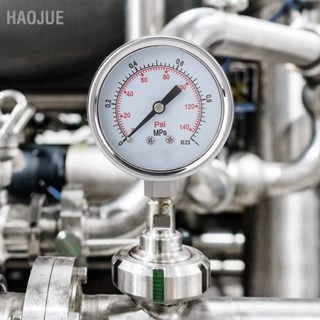 HaoJue เพรสเชอร์เกจ สเตนเลสสตีล Industrial Meter การวัดที่แม่นยำ 0‑1.0MPa M14x1.5 Y‑60BF