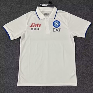 เสื้อกีฬาแขนสั้น ลายทีมชาติฟุตบอล Napoli POpo 23-24 ไซซ์ S-XXL ชุดเหย้า สําหรับผู้ชาย