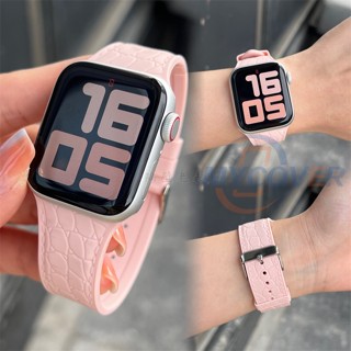 สายนาฬิกาข้อมือซิลิโคน สีพื้น สําหรับ Smart Watch Series Ultra 8 7 6 SE 5 4 3 2 1 ขนาด 49 มม. 45 มม. 41 มม. 44 มม. 40 มม. 42 มม. 38 มม.